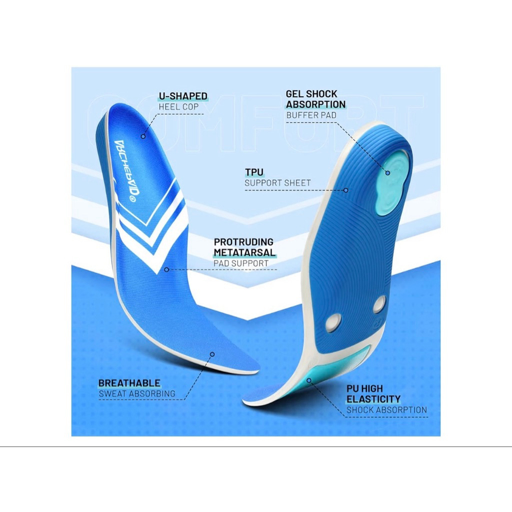 NEW Arch Support Orthotics Insole Plantar Fasciitis 5M/7W - Picture 2 of 8